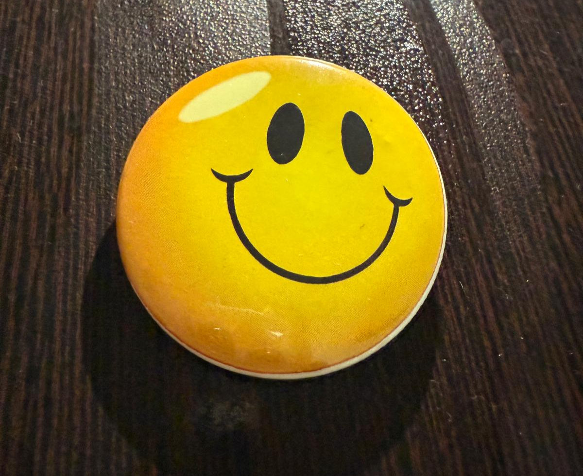 Smiley Pin Badge
