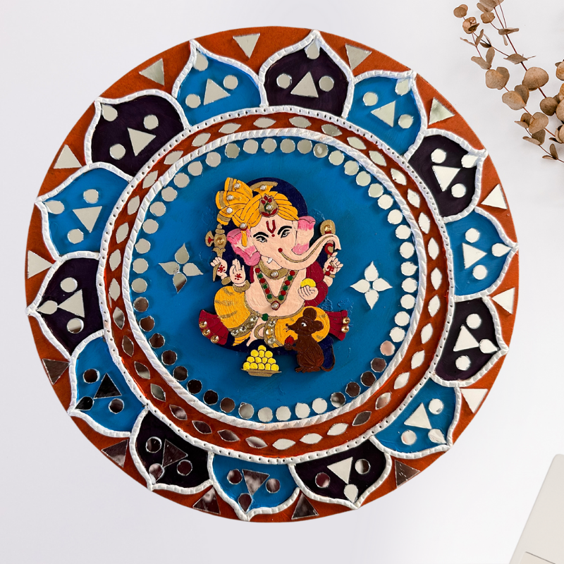 Divine Ganapathi – Lippan Art Wall Hanging