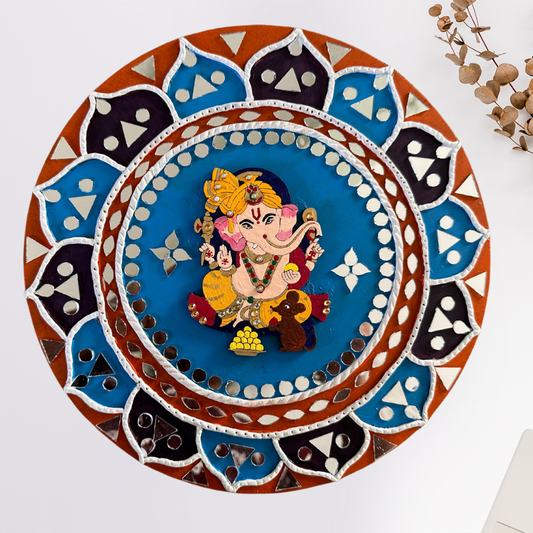Divine Ganapathi – Lippan Art Wall Hanging