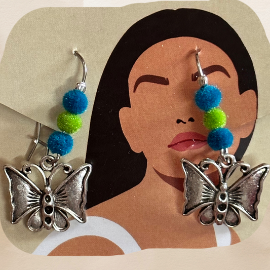 Butterfly Metal Earrings