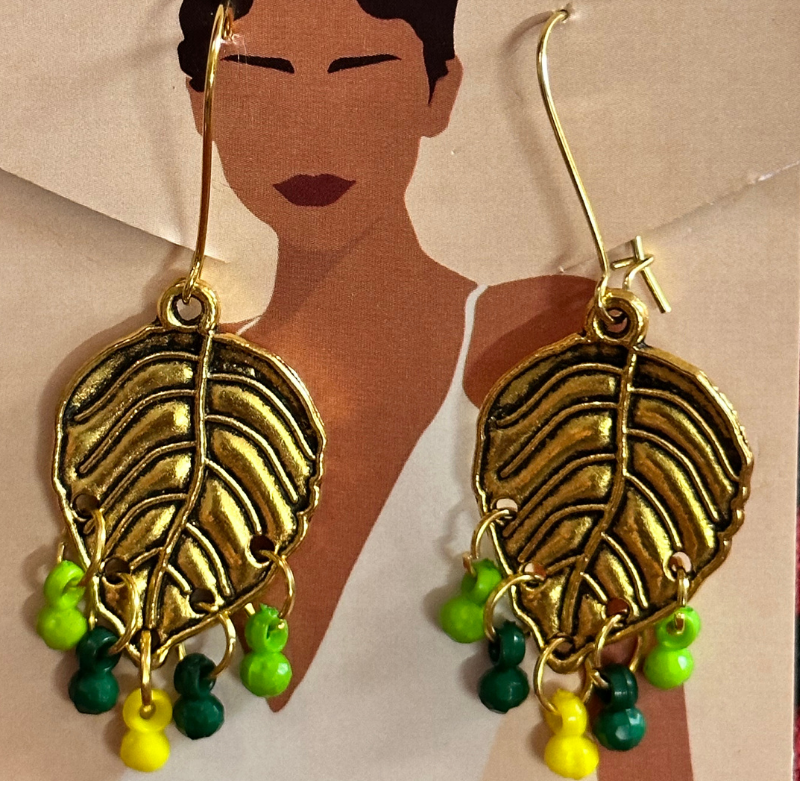 Leaf Metal Earrings