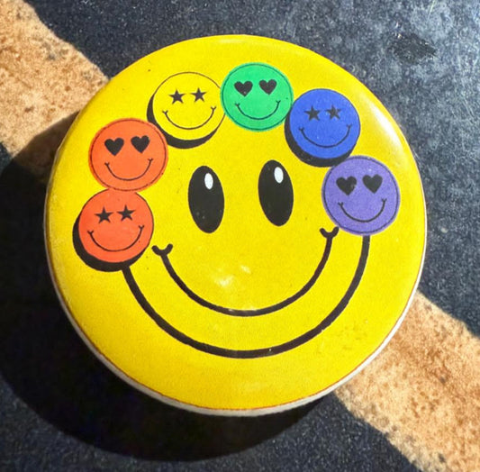 Rainbow Smiley Badge