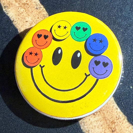 Rainbow Smiley Badge